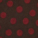 Teddy Jacquard Plüsch Stoff Jackenstoff Dots Punkte braun