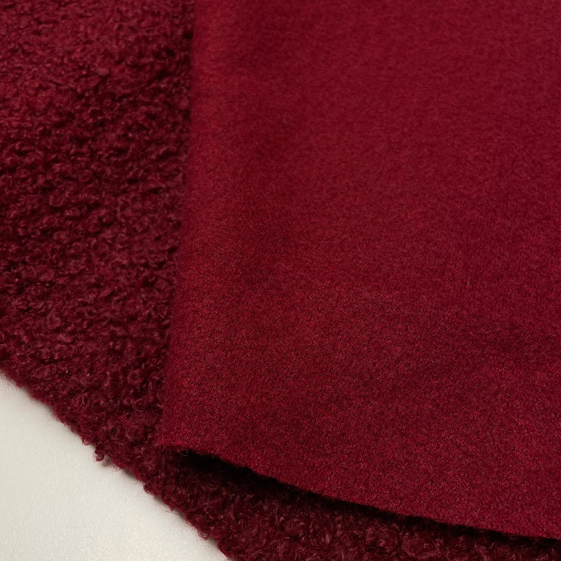 Boucle Stoff Jackenstoff rot