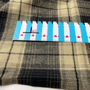 Baumwoll Flanell Stoff Swafing Yukon schwarz beige kariert