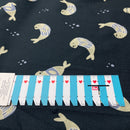 Poppy Jersey Stoff Seehunde digital blau