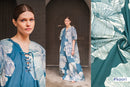 Fibre Mood Webware Trenchcoat Stoff wasserabweisend grün blau
