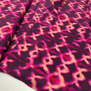 Viskose Ecovero Stoff Webware Batik Muster pink
