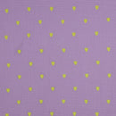 Musselin Stoff Double Gauze Stickerei Herzen flieder neongelb