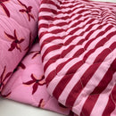 Jacken Doubleface Musselin Stepp Stoff Stepper rosa