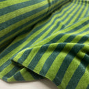 Nicki Jersey Stoff gestreift grün