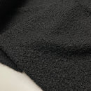 Boucle Stoff Jackenstoff schwarz
