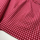 Seersucker Karo Stoff Webware kariert rosa rot