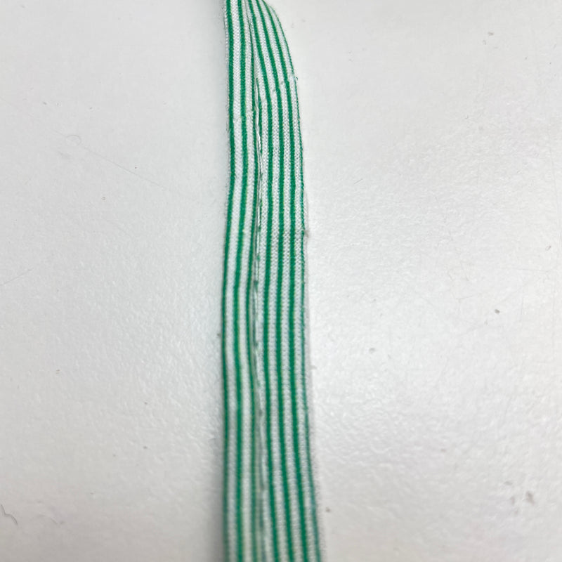 1 Meter Paspel Paspelband gestreift grün