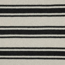 Strick Jacquard Stoff Streifen schwarz