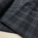 Tartan Check Bekleidungsstoff Stoff kariert dunkelblau