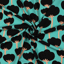 Nerida Hansen Ecovero Stoff Viskose Blumen mint