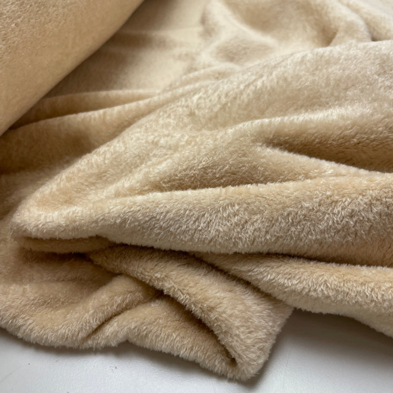 Polar Fleece Stoff uni beige