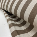Poppy Design Beschichtete Baumwolle Canvas Stoff Streifen beige