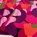 Nerida Hansen Ecovero Stoff Muster pink lila