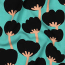 Nerida Hansen Ecovero Stoff Viskose Blumen mint