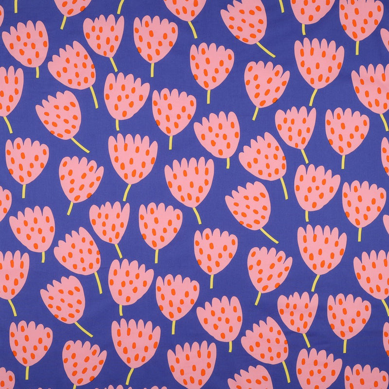 Nerida Hansen Baumwolle Tulpen pink blau