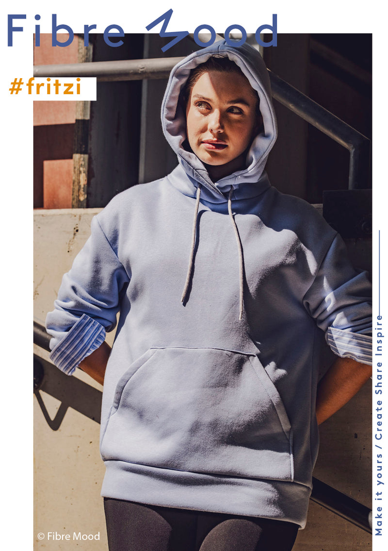 Fibre Mood Heavy Sweat Stoff uni hellblau