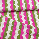 Mies & Moos Jersey Stoff retro pink grün
