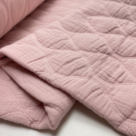 Jacken Doubleface Musselin Stepp Stoff Stepper rosa