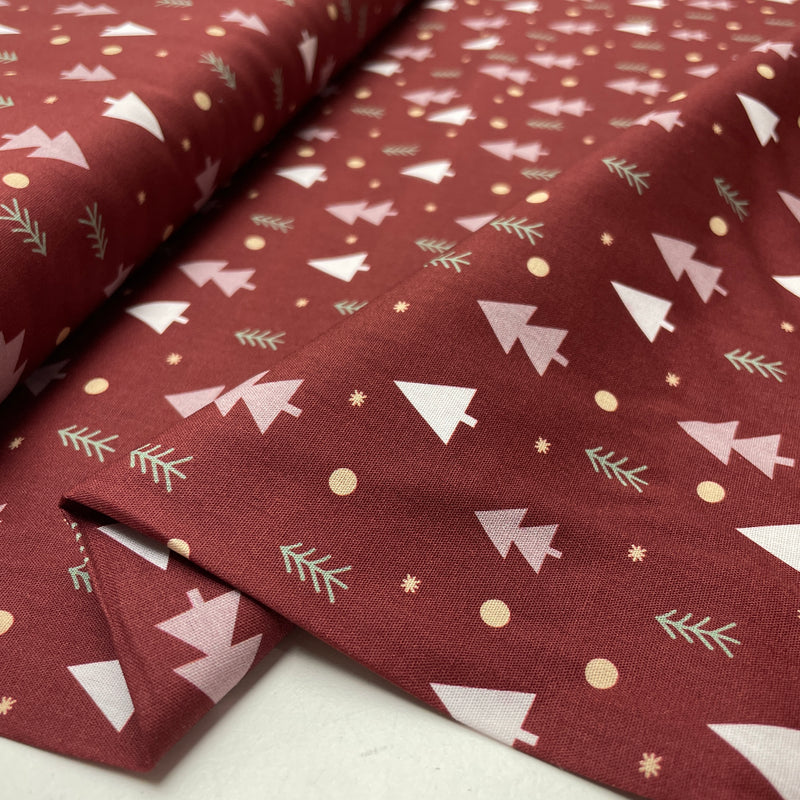 Baumwolle Weihnachten Stoff rot Swafing Björn