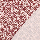 Musselin Stoff Double Gauze Baumwolle Blumen braun