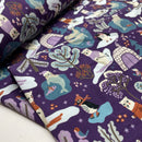 Swafing Polar Playtime French Terry Sweat Stoff by Bienvenido Colorido lila