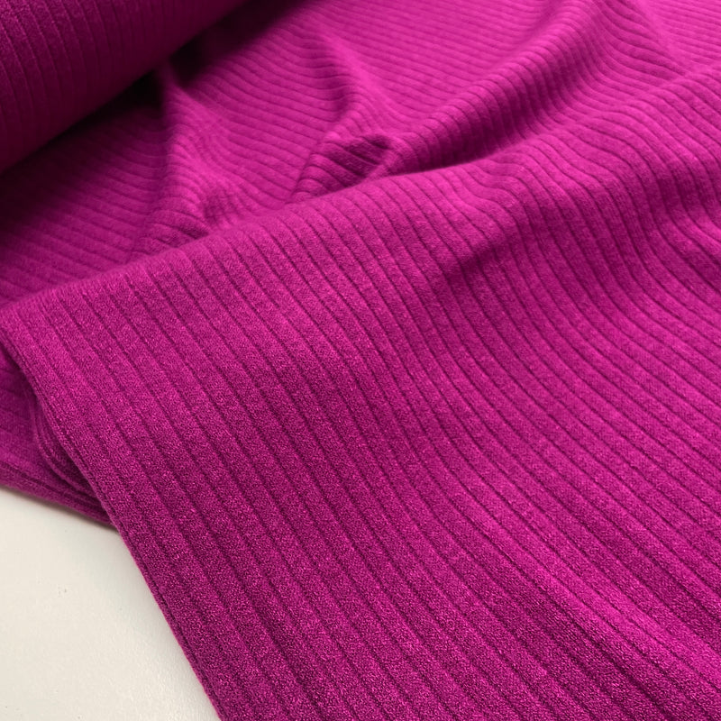Viskose Strick Stoff fuchsia