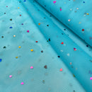 Swafing Hearts Tüll Stoff mit Herzen Wabentüll