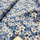 Swafing Lilly Baumwolle Stoff Blumen blau