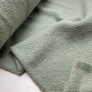 Teddy Boucle Stoff Jackenstoff mit Fleeceabseite mint