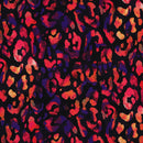 Viskose Stoff Webware Digital Leo Animal Print bunt