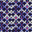 Viskose Ecovero Stoff Webware Batik Muster blau