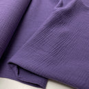Musselin Stoff Double Gauze Baumwolle lila Swafing Jenke