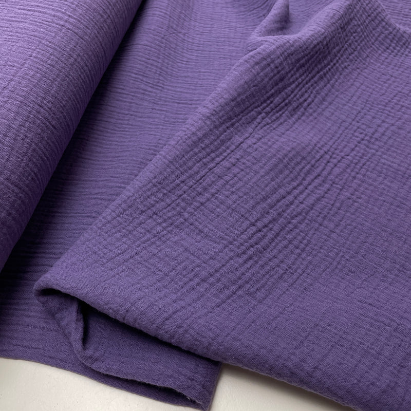 Musselin Stoff Double Gauze Baumwolle lila Swafing Jenke