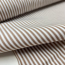 Cotton Baumwolle Webware Streifen braun