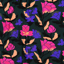 Nerida Hansen Ecovero Stoff Viskose Blumen grün