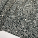 Swafing Autumn Damask Jersey Stoff by Bienvenido Colorido schwarz