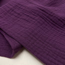 Musselin Stoff Double Gauze Baumwolle lila bordeaux Swafing Jenke