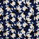 Swafing Ulla Modal Jersey Stoff Blumen blau