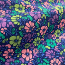 Beschichtete Baumwolle Blumen blau Poppy Design