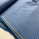 Westfalenstoffe Stoff Vichy Baumwolle Streifen blau