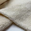 Baumwoll Plüsch Stoff natur