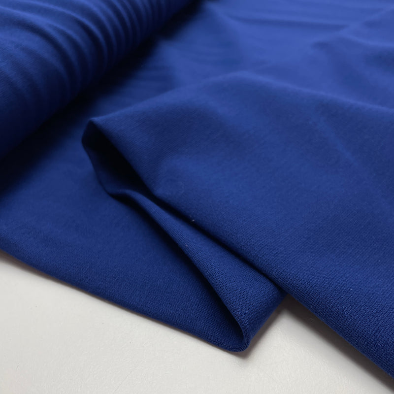Romanit Jersey Stoff uni blau