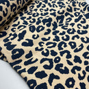 Ilja Fabrics Sweat angeraut Leo Animal Print blau