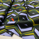 Cotton Satin Baumwolle Muster oliv