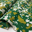 Fibre Mood Viskose Webware Stoff Camouflage grün