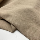 Baumwolle Strick Stoff beige