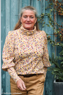 Swafing Mia Rippjersey Stoff Herzen beige