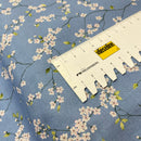 Westfalen Stoff Baumwolle Osaka Blumen blau