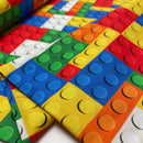 Swafing Canvas Stoff Bausteine bunt